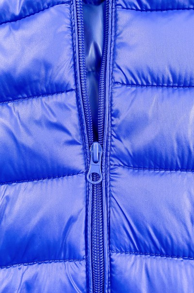 製造輕薄羽絨外套  個人設計彩藍色連帽保暖羽絨外套  羽絨外套供應商 SKVM016 細節-3